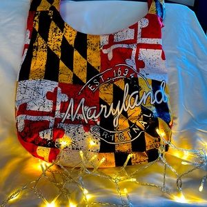 Maryland hobo crossbody shoulder purse EUC